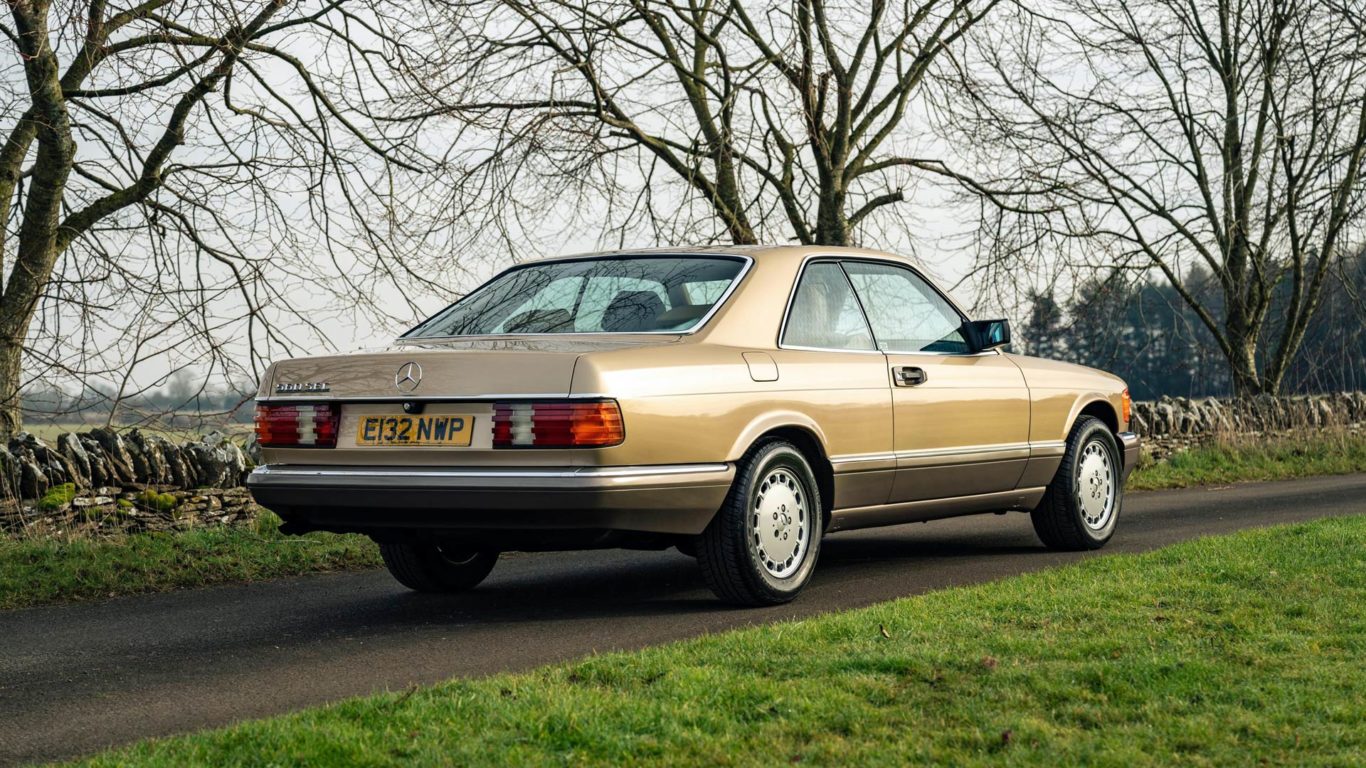 For sale: Mercedes-Benz 560 SEC with two celebrity owners